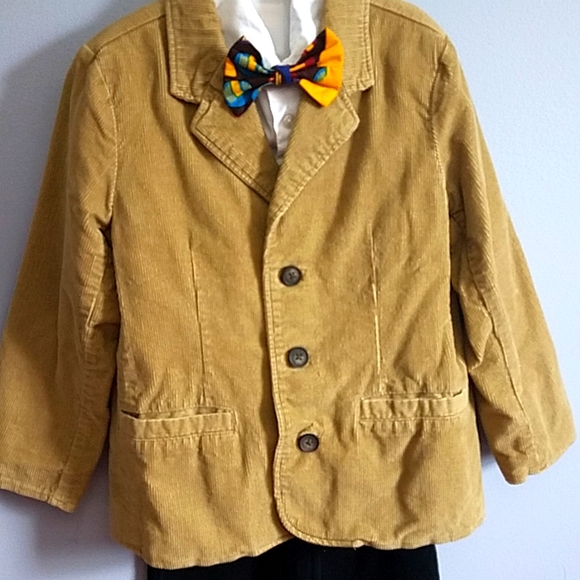 Boys Matching set of Corduroy Jacket and pants. 3 pcs Size 5/6 - Picture 3 of 16